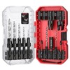 15PCS Countersink Drill Bit Set, Adjustable Tapered Counter Sink Drill