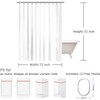 SPXUBZ New York Subway Map Shower Curtain White Subway Map