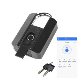 NexusLab Smart Fingerprint Door Lock, Rechargeable 1-Year Battery（500mAh）, 4 Unlock Methods (Fingerprint/App/Key/Mesh), IP67 Waterproof, 50 User Capacity, for Homes/Gates/Warehouses