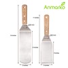 Anmarko Professional Griddle Spatula Set - Stainless Steel Metal Spatula
