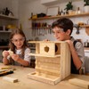 Extra Large Wooden Squirrel House Feeder Outdoor Heavy Duty Nesting