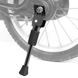 CYFIE Children's Bicycle Stand, Tire Size 12, 14, 16, 18, 20 Inches, Kickstand for Kids, Anti-Slip Feet, Lightweight Replacement for Auxiliary Wheels, One Foot Stand, Universal Use, Carbon Steel,
