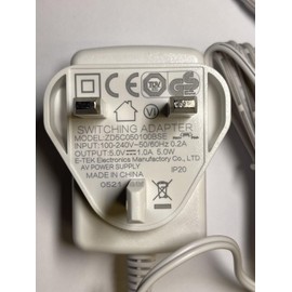 Replacement for White 5V 1A AC-DC Adaptor Power Supply for Kingwall AS050-050-AI100