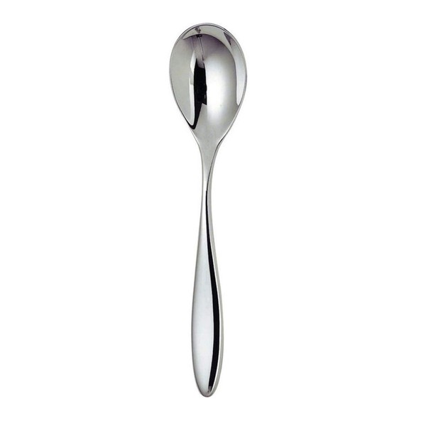 Alessi Mami 8-Inch Spoon, 18/10 Stainless Steel Mirror Polish, Set of 6
