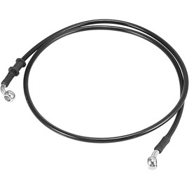Motoforti Universal 130cm 51.18" Motorcycle Brake Clutch Oil Hose Line Pipe Hydraulic Reinforced Stainless Steel Braided Black