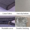 MICUSHION Piano Bench Cushion for Indoor Shoe Storage with Ties