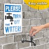 Please Turn Off the Water Sign - 8x12 Aluminum Don't