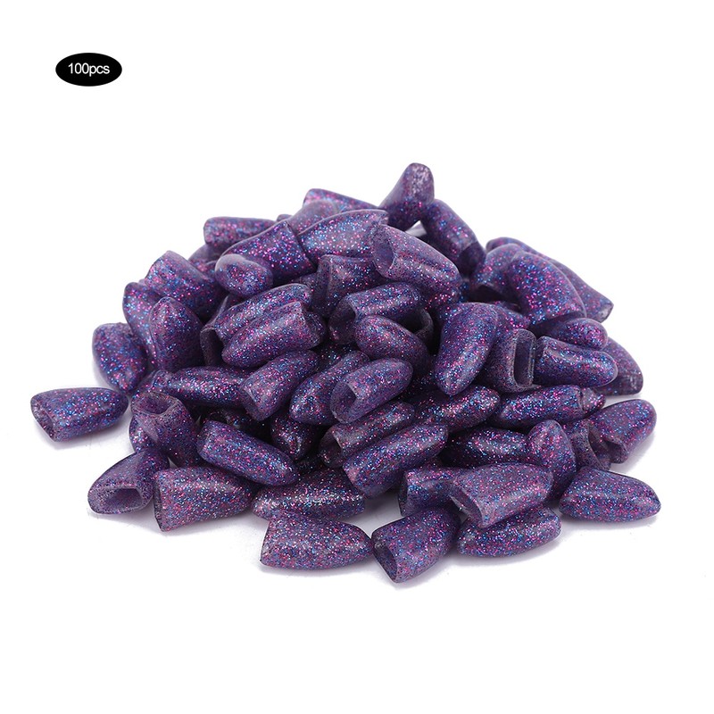 100PCS Pet Dog Soft PVC Nail Cover Paw Claw Cap
