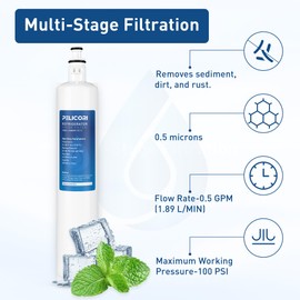 PeliCori 847200 Water Filter Replacement for Fisher & Paykel 847200, Fisher & Paykel Model Number E522, E422, E402 (2 Pack)