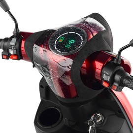 VELECO Display Protector: Mobility Scooter Control Panel Cover - Safeguard Your Screen in Style, Tiller Cover, Console Cover Waterproof - Rain Protector - Black