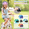 QAQ Bike Helmet for Kids 8-14/5-8 with Rechargeable 64 LED