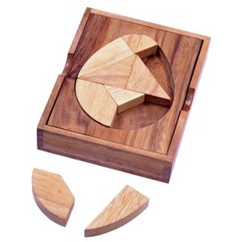 LOGOPLAY Tangram 'Egg' - Tile Game - Thinking Game - Puzzle Game - Patience Game - Logic Game Made of Wood