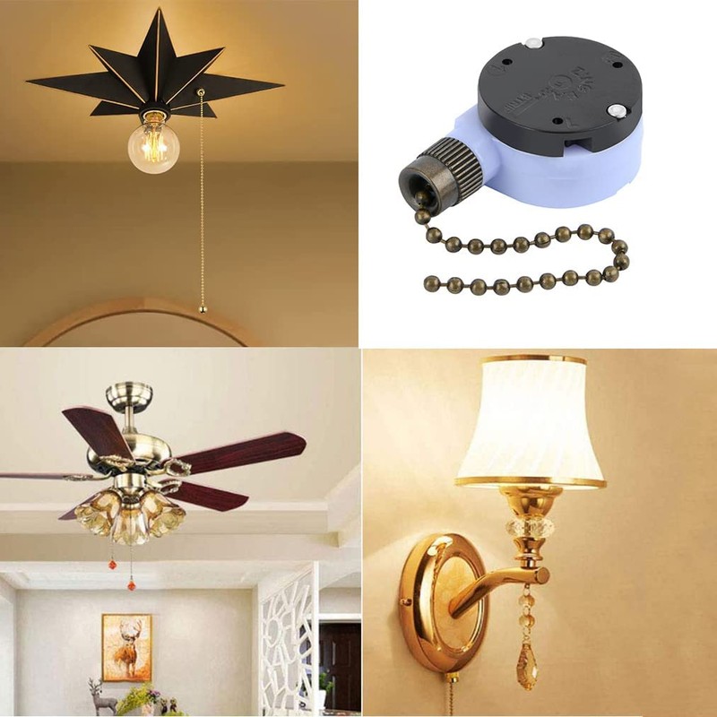 Replacement Ceiling Fan Light Switch, ZE-228s 2 Speed 3 Wire