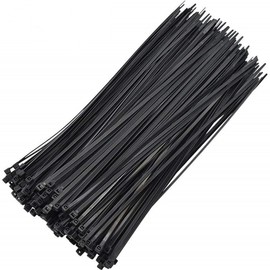 Cable Ties Black, 100 Pack Zip Ties 12 inch Long, 300mm x 3.6mm 40lbs Tensile Strength with UV Resistant, Nylon Plastic Self Locking Large Heavy Duty Cable Wrap for Tidy Wires Home Workshop and Garden