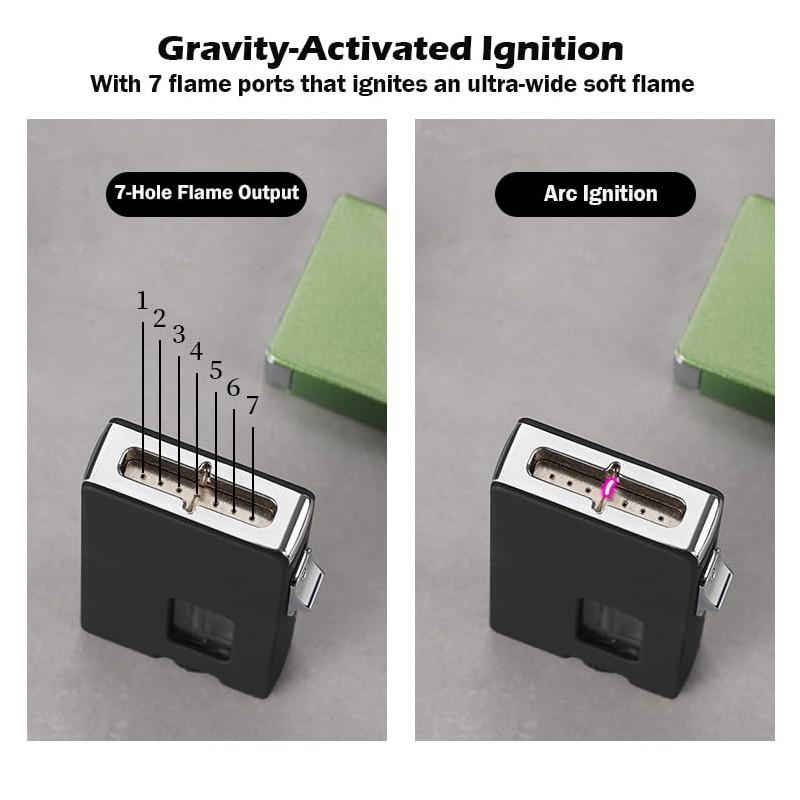 Cool Lighter, Butane Refillable Lighter, Vintage Shake Lighters with Visible