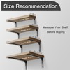 Ouvin Heavy Duty Shelf Brackets 6 inch 2 Pack Wall