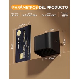 2 Paquete Luz Nocturna Enchufable, Sensor de Luz, 3000K
