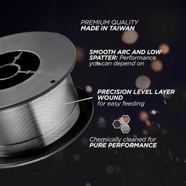 E71T-GS Gasless welding MIG wire 2 x 2 lbs spool .030 diameter
