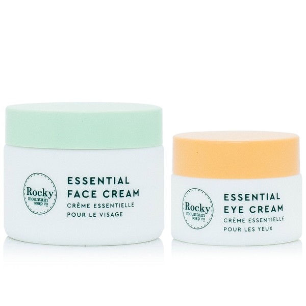 Rocky Mountain Soap Company Essential Face Cream & Eye Cream Duo, Set