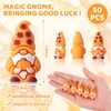 DoubleFill 50 Pcs Thanksgiving Pumpkin Mini Gnomes Figurines Fall Miniatures