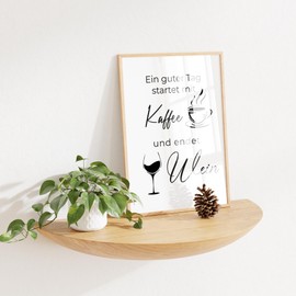 Happymotive Kitchen Poster without Frame, Typography Wall Pictures, Black and White, High-Quality Print on 300 g Paper, Modern Kitchen Decoration, DIN A4 & A3, Start Tag, DIN A4, without Frame)