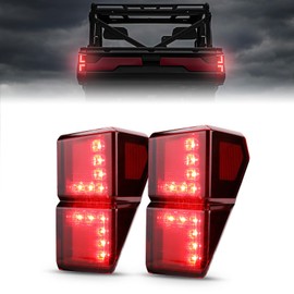 KEMIMOTO 1000 XP Red Tail Lights Compatible with Polaris Ranger 1000 XP/Crew 2018-2025, 2PCS Water-Resistant Tail Light Accessories Replace #2413766