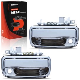 A-Premium Upgraded Metal Exterior Door Handles Compatible with Toyota Tacoma 1995-2004, Chrome, 2-PC Set, Front Driver and Passenger Side, Replace# 6921035020-ACHMT