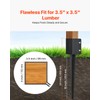VEVOR Fence Post Anchor, 4 Pack 4 x 4 Inches
