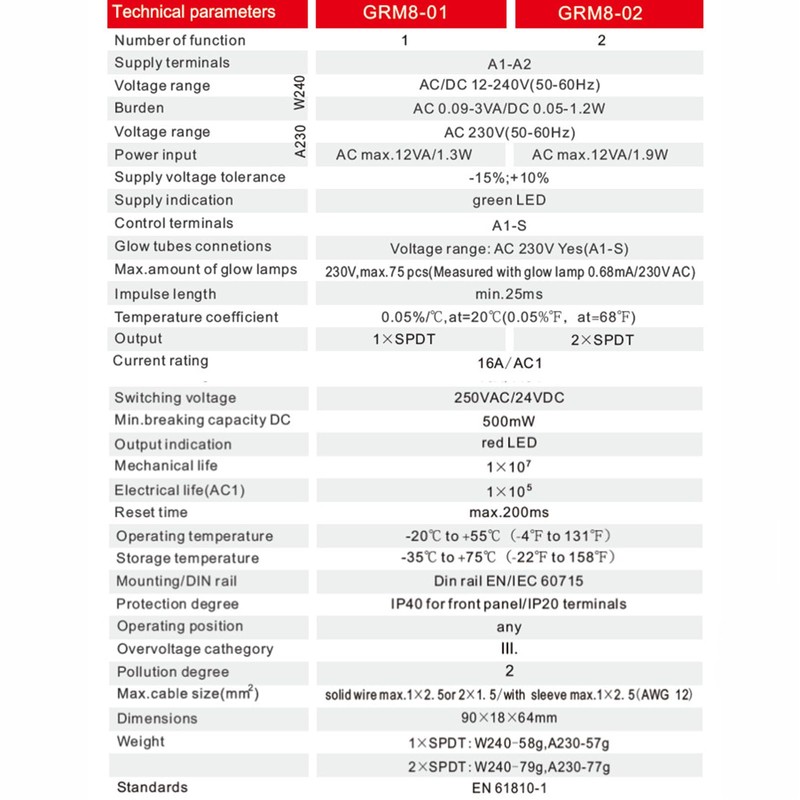 GEYA Electronic Latching Relay Memory Relay Impulse Relay 2SPDT 16A