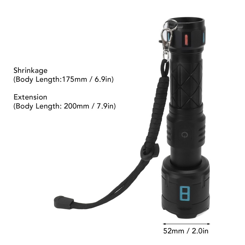 Rechargeable LED Flashlights 10000LM 5 Modes Super Bright Waterproof Flashlights