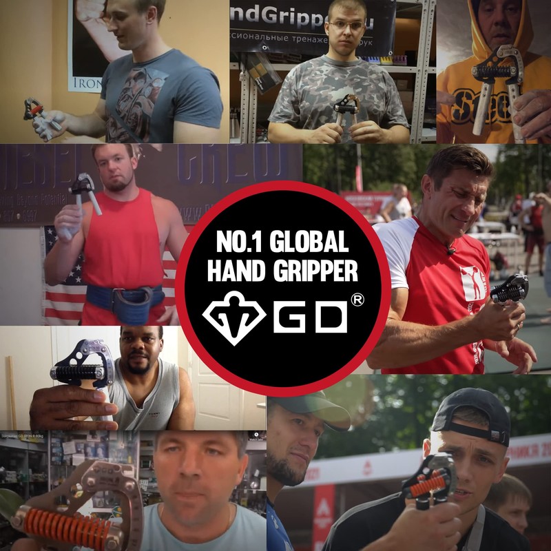 GD IRON GRIP Hand Grip Strengthener (Grip Strength Trainer) Premium