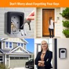 Fayleeko Key Lock Box Wall Mounted, 4 Digit Combination Lockbox