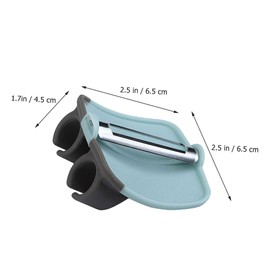 Vaguelly Vegetable Peeler Finger Style Kitchen Tool for Effortless Carrot Potato Peeling Comfortable to Store with Hanging Grey