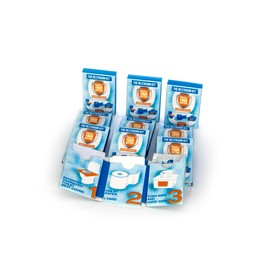 The Restroom Kit Great for travel (12-Pack) Portable Disposable Oversized Toilet Seat Cover, 3ft 3Ply Toilet Paper, Hand & Flushable Tush Wipe.