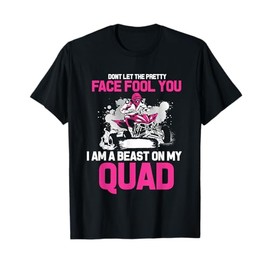 Quad Girl Driver Quadrider ATV Trail Mud Extreme Sports T-Shirt