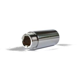 1/2" x 50mm Long Chrome Radiator Extension (Known as Radiator Valve Extension/Radiator Extension Also Available in 10mm, 15mm, 20mm, 25mm, 30mm, 40mm, 50mm, 60mm, 75mm, 80mm and 100mm Long)