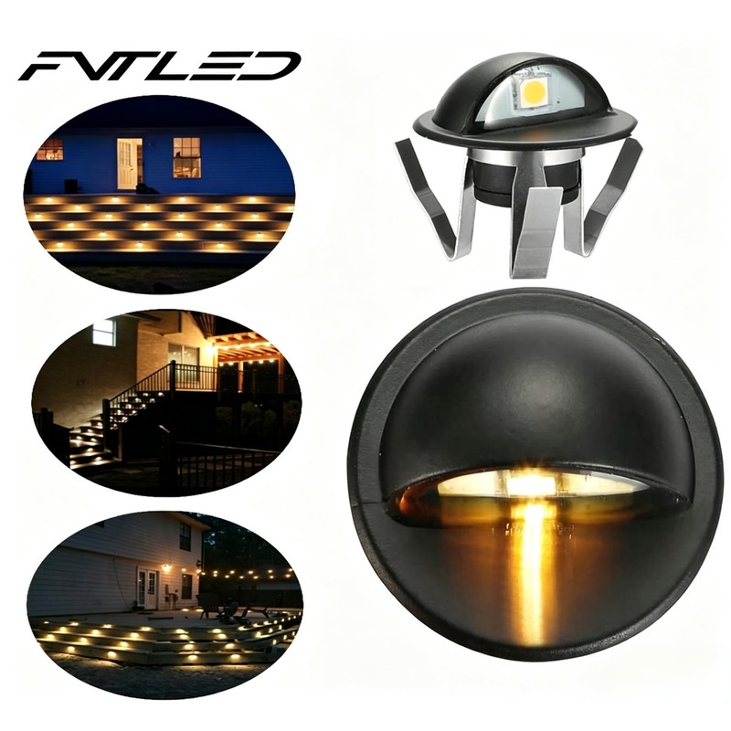 FVTLED Pack of 6 Warm White LED Deck Lights kit