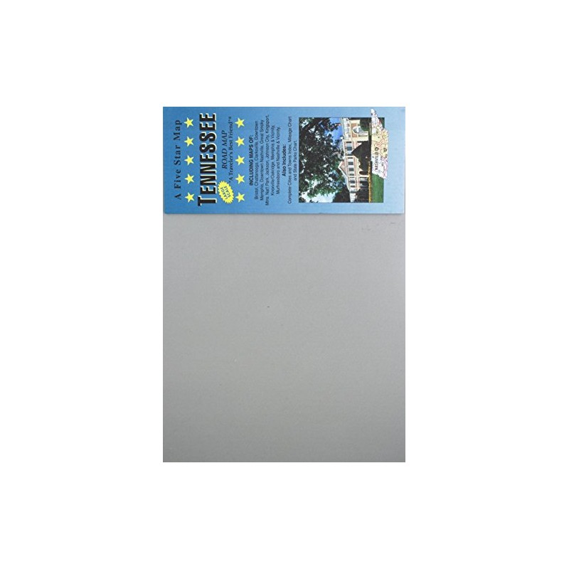 Tennessee : large scale road map