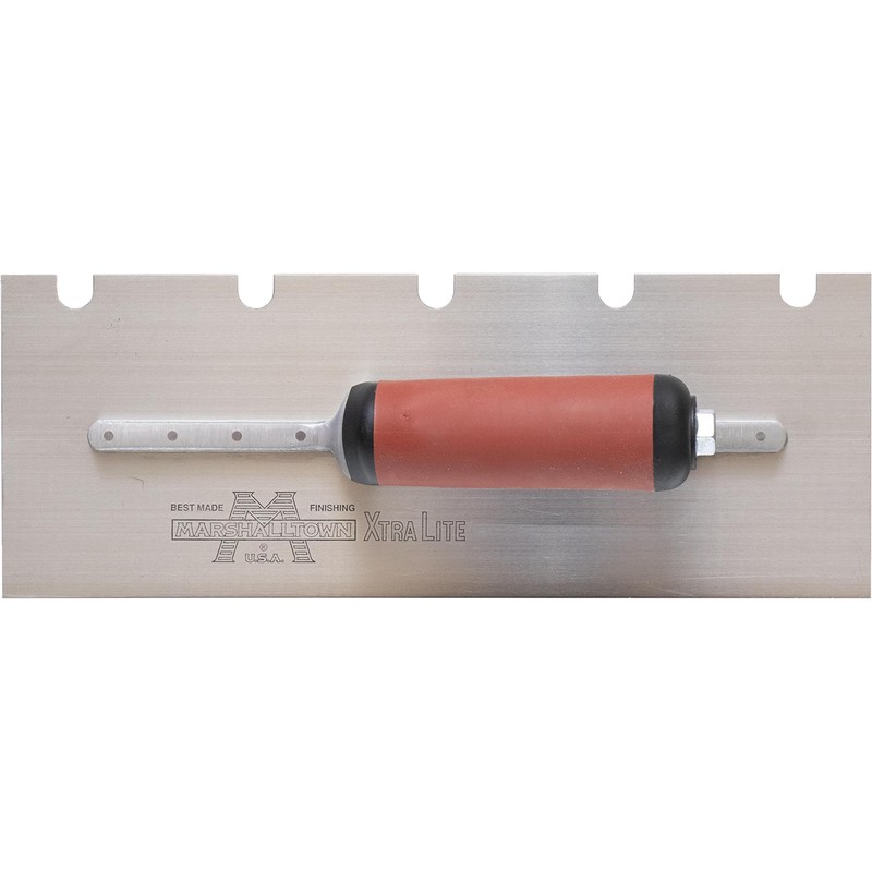 Marshalltown 5776SSD 12 x 4 1/2 SS Notched Trowel with