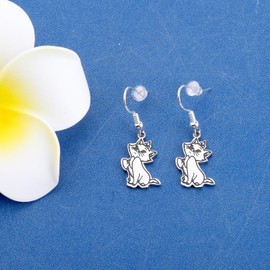 KEYCHIN Marie Cat Earrings Marie Fans Gifts Marie Cat Jewelry, Large, Stainless Steel and Durable Metal, alloy