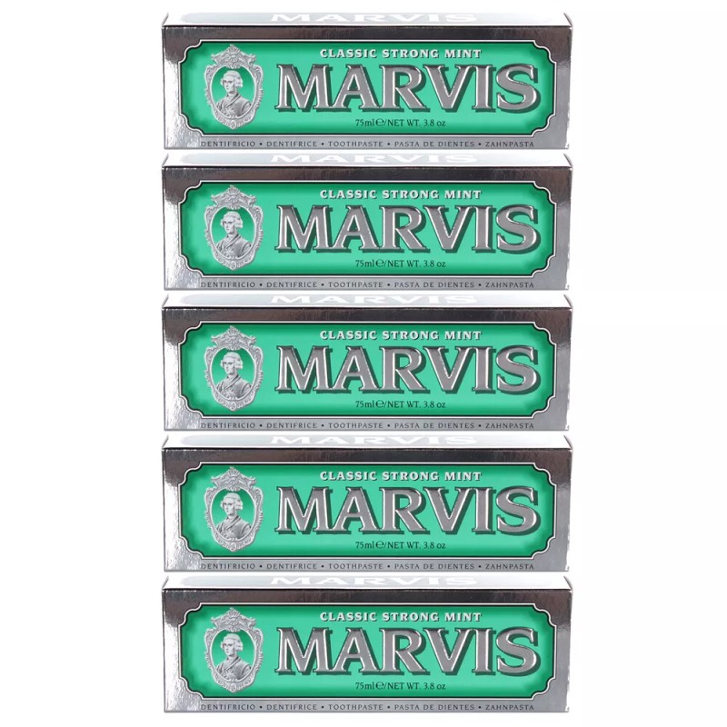 Marvis Classic Strong Mint 3.8oz/75ml (SET OF 5)