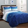 Make A Wish Space Star Ombre Navy & White Reversible