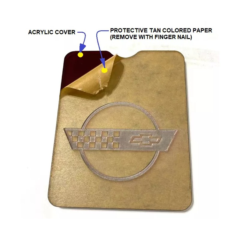 TACCOM C4 Corvette Center Console Cover RED (1984 - 1989)