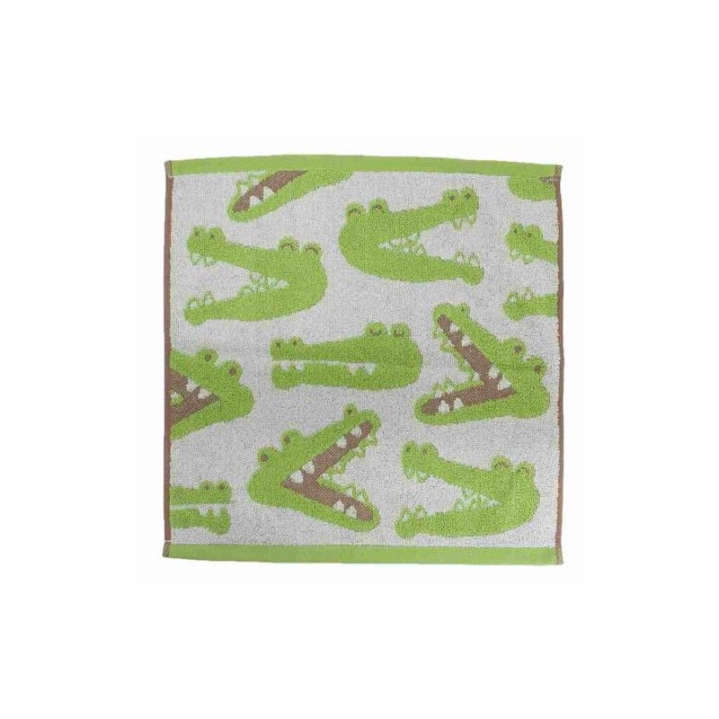 Animal Face [Hand Towel] Jacquard Wash Towel/Crocodile