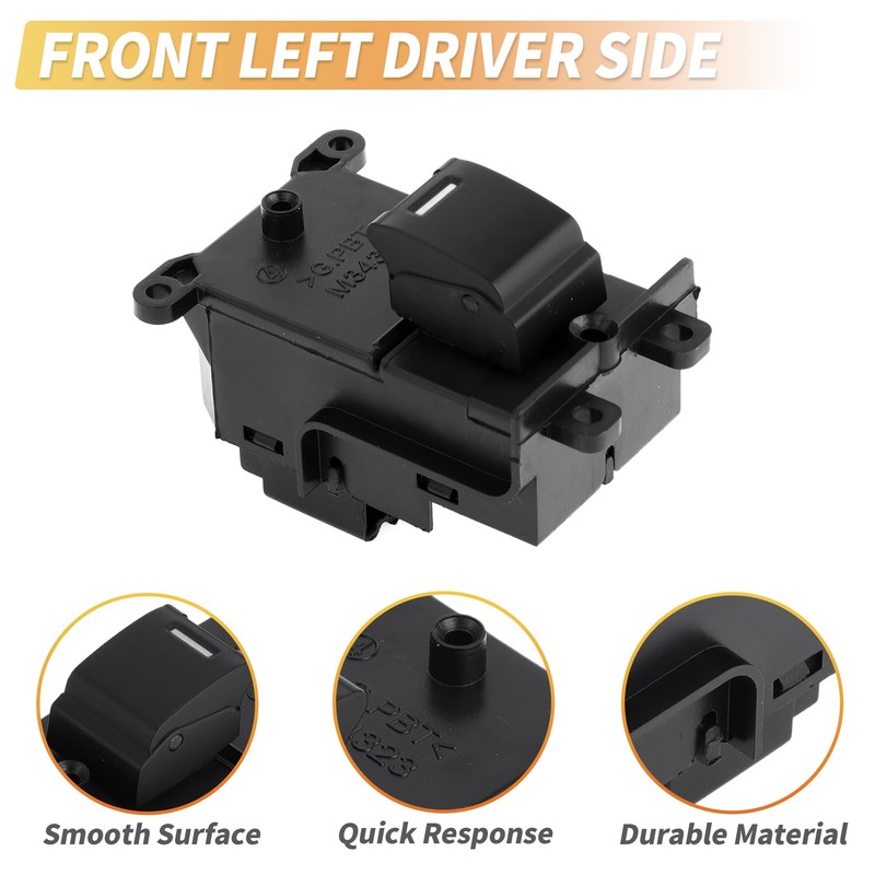X AUTOHAUX Front Right Passenger Side Power Window Switch for