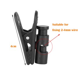 Hezhou Pack of 6 Headphone Clips Earphones Headset Earphones Large Clip Clip Clamp 360 Degree Rotating Cable Clothing Clip Holder Clothes Clip Mounting Microphone Headphones Wire