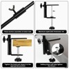 DAEHUI Deck Bird Feeder Hanger with 3in Clamp for Railing