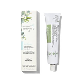 ion Inspired By Nature Permanent Hair Color Medium Ash Blonde 7A, made from 100% naturallyderived polymers, cruelty free, vegan, PPD free, recyclable packaging, 2.05 oz