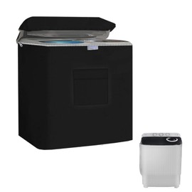 Vibiubo Twin Tub Washing Machine Cover for 28lbs Portable Mini Compact Washer Machine,Waterproof, Sun-Proof, Extend their Service Life, Zipper Design for Easy Use (28"W×17"D×32"H)