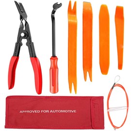 ToBeBold Clip Pliers Clip Clamp Tool Screwdriver Type Plier Type Panel Removal Bag Included Red